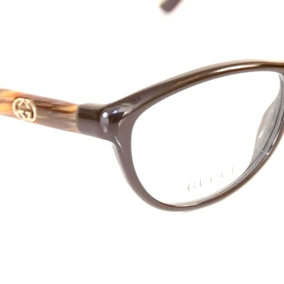 NWOT GUCCI GG3626 BROWN HORN OPTICAL GLASSES - Picture 4 of 16
